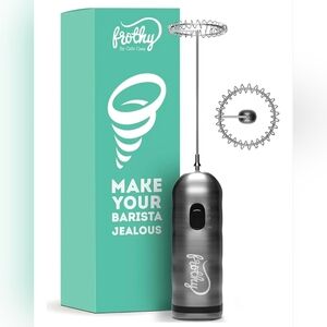 NIAB Café Casa Milk Frother Handheld Electric Mixer Mini Whisk Foam Maker